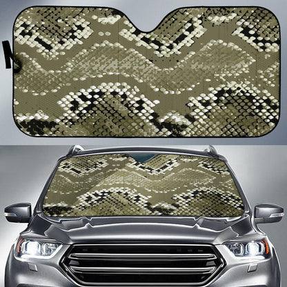 Python Pattern Print Design A04 Car Sun Shades-JORJUNE.COM