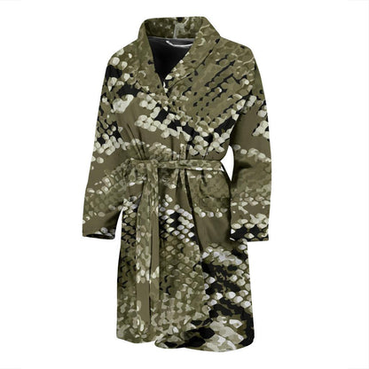 Python Pattern Print Design A04 Men Bathrobe-JORJUNE.COM