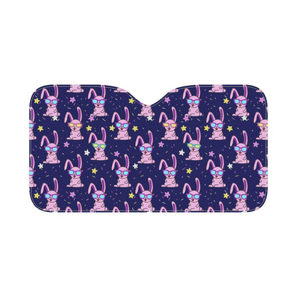 Rabbit Baby Pattern Print Design RB015 Car Sun Shade-JorJune