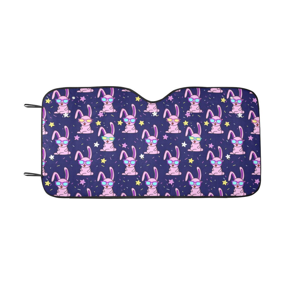 Rabbit Baby Pattern Print Design RB015 Car Sun Shade-JorJune