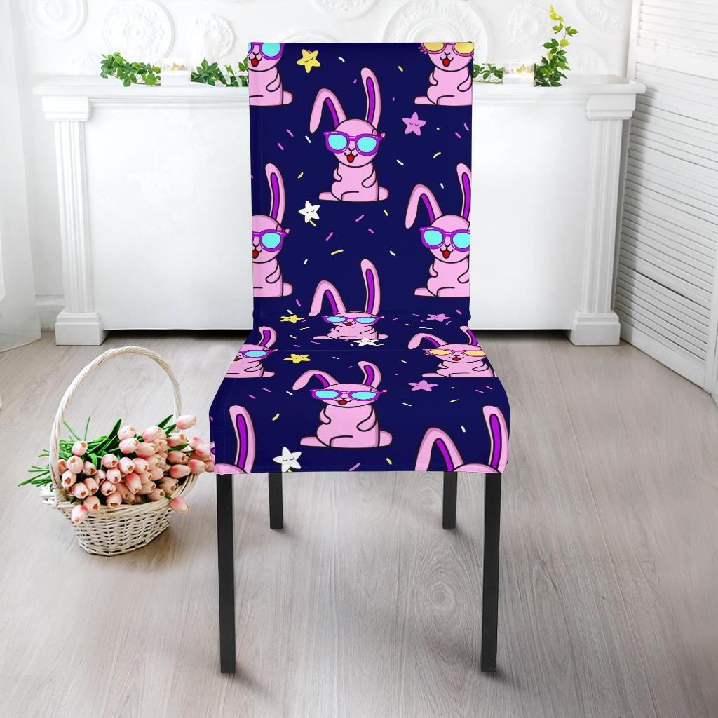 Rabbit Baby Pattern Print Design RB015 Dining Chair Slipcover-JORJUNE.COM
