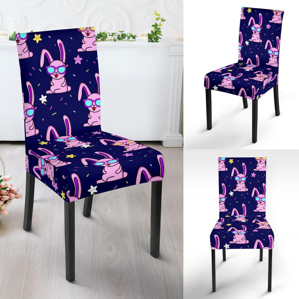 Rabbit Baby Pattern Print Design RB015 Dining Chair Slipcover-JORJUNE.COM