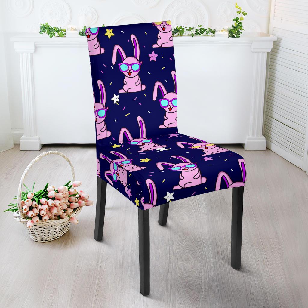 Rabbit Baby Pattern Print Design RB015 Dining Chair Slipcover-JORJUNE.COM