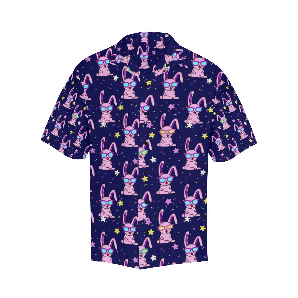 Rabbit Baby Pattern Print Design RB015 Men Hawaiian Shirt-JorJune