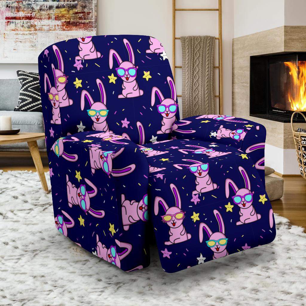 Rabbit Baby Pattern Print Design RB015 Recliner Slipcover-JORJUNE.COM