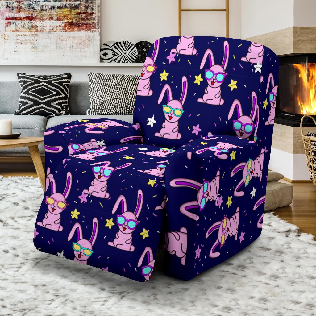 Rabbit Baby Pattern Print Design RB015 Recliner Slipcover-JORJUNE.COM