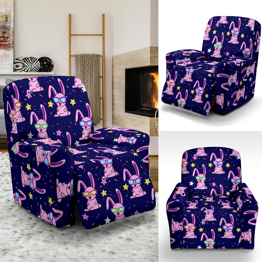 Rabbit Baby Pattern Print Design RB015 Recliner Slipcover-JORJUNE.COM