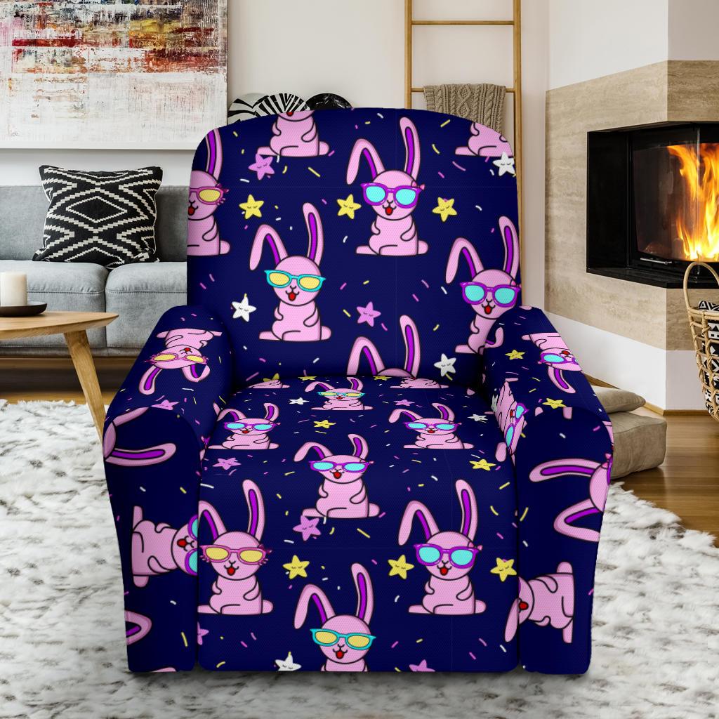 Rabbit Baby Pattern Print Design RB015 Recliner Slipcover-JORJUNE.COM