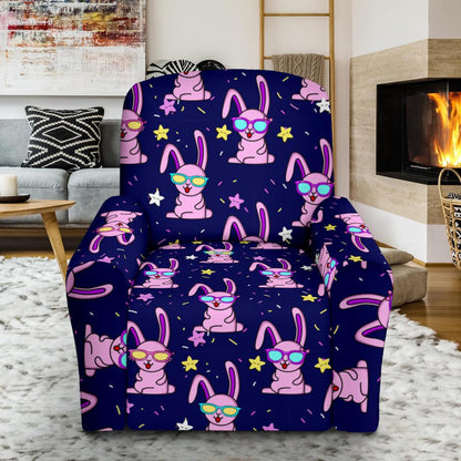 Rabbit Baby Pattern Print Design RB015 Recliner Slipcover-JORJUNE.COM