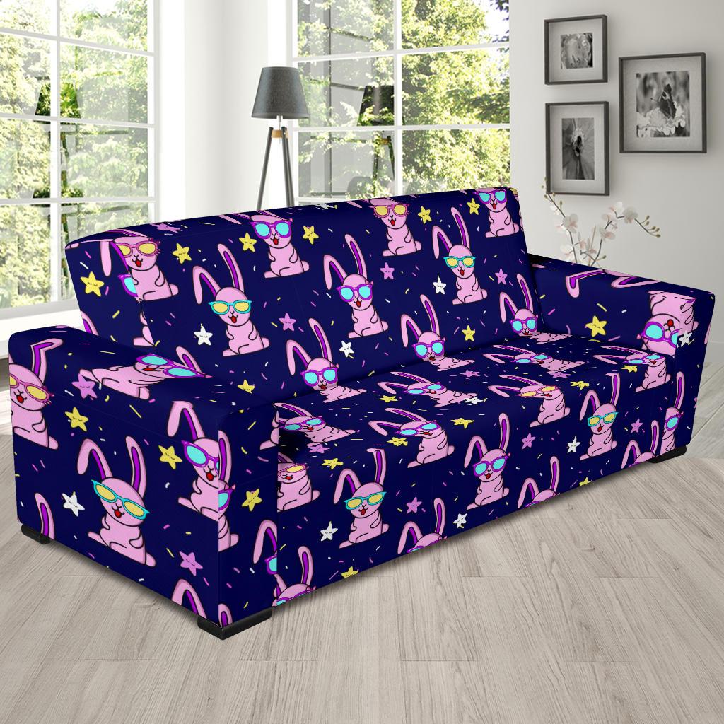 Rabbit Baby Pattern Print Design RB015 Sofa Slipcover-JORJUNE.COM