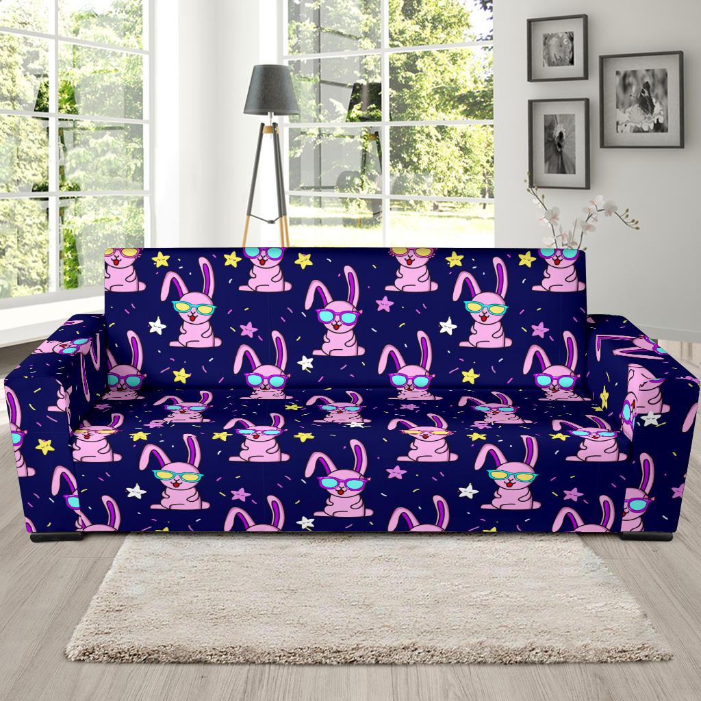 Rabbit Baby Pattern Print Design RB015 Sofa Slipcover-JORJUNE.COM