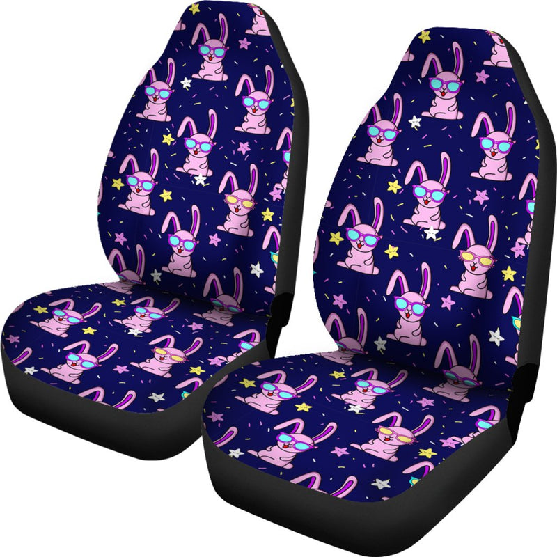 Rabbit Baby Pattern Print Design RB015 Universal Fit Car Seat Covers-JorJune