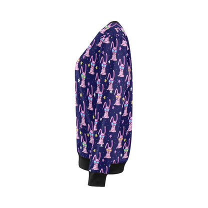 Rabbit Baby Pattern Print Design RB015 Women Long Sleeve Sweatshirt-JorJune