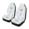 Rabbit Easter Eggs Pattern Print Design 03 Car Seat Covers (Set of 2)-JORJUNE.COM