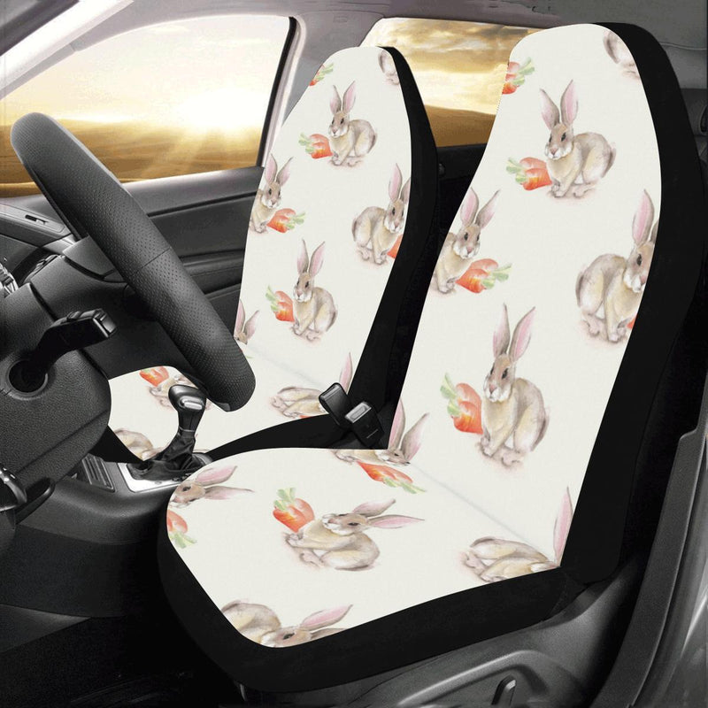 Rabbit Pattern Print Design 01 Car Seat Covers (Set of 2)-JORJUNE.COM