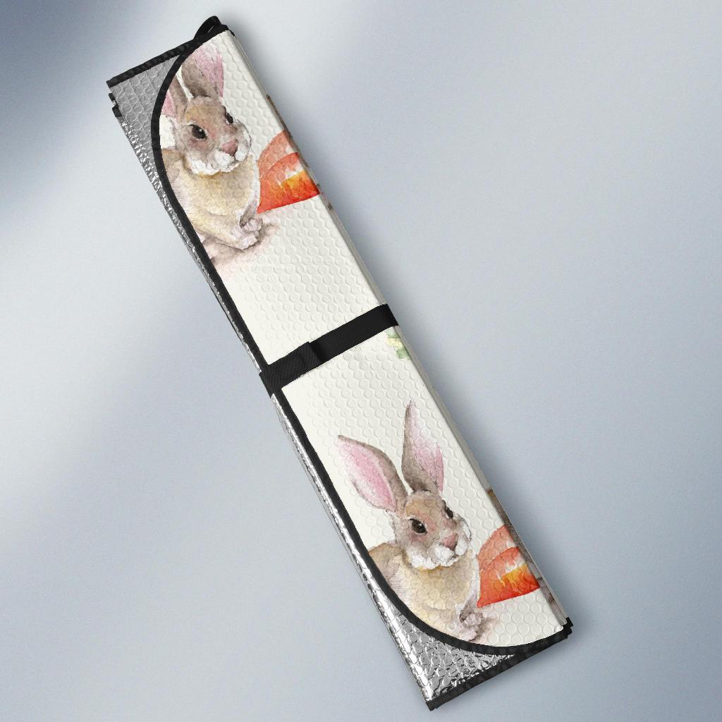 Rabbit Pattern Print Design 01 Car Sun Shades-JORJUNE.COM