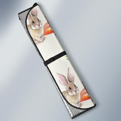 Rabbit Pattern Print Design 01 Car Sun Shades-JORJUNE.COM