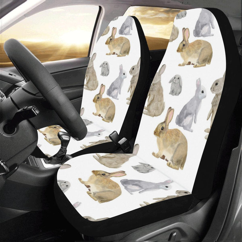 Rabbit Pattern Print Design 02 Car Seat Covers (Set of 2)-JORJUNE.COM