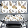 Rabbit Pattern Print Design 02 Car Sun Shades-JORJUNE.COM