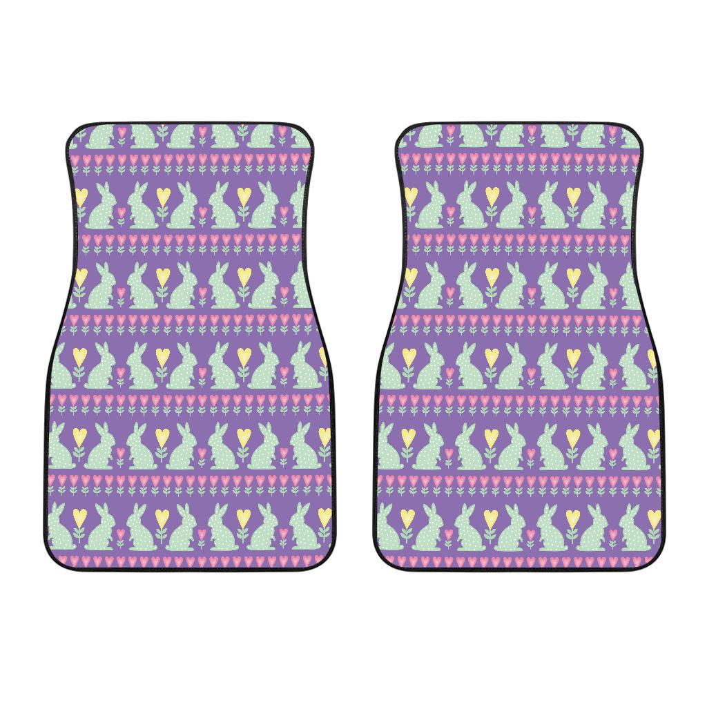 Rabbit Pattern Print Design RB01 Car Floor Mats-JORJUNE.COM