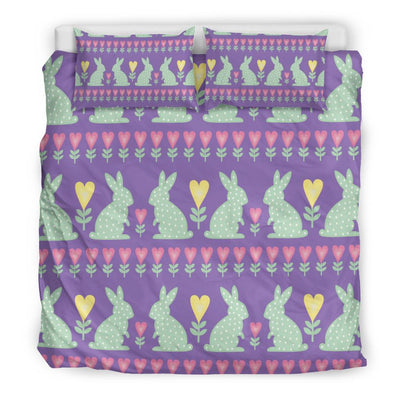 Rabbit Pattern Print Design RB01 Duvet Cover Bedding Set-JORJUNE.COM