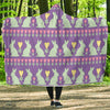 Rabbit Pattern Print Design RB01 Hooded Blanket-JORJUNE.COM