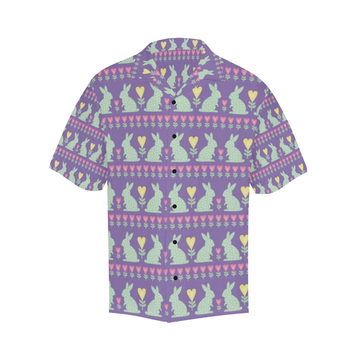Rabbit Pattern Print Design RB01 Men Hawaiian Shirt-JorJune