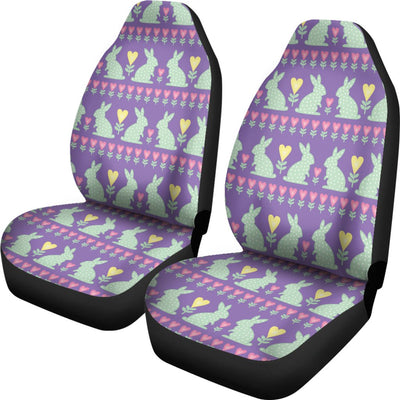 Rabbit Pattern Print Design RB01 Universal Fit Car Seat Covers-JorJune