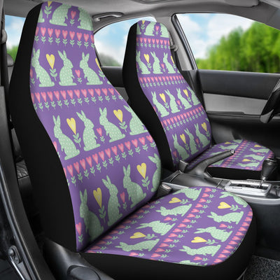 Rabbit Pattern Print Design RB01 Universal Fit Car Seat Covers-JorJune