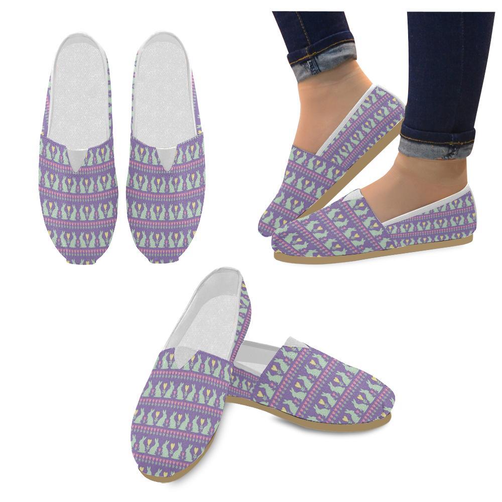 Rabbit Pattern Print Design RB01 Women Casual Shoes-JorJune.com