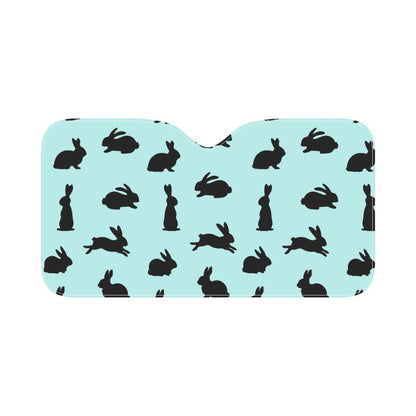 Rabbit Pattern Print Design RB010 Car Sun Shade-JorJune