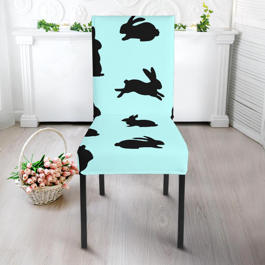 Rabbit Pattern Print Design RB010 Dining Chair Slipcover-JORJUNE.COM