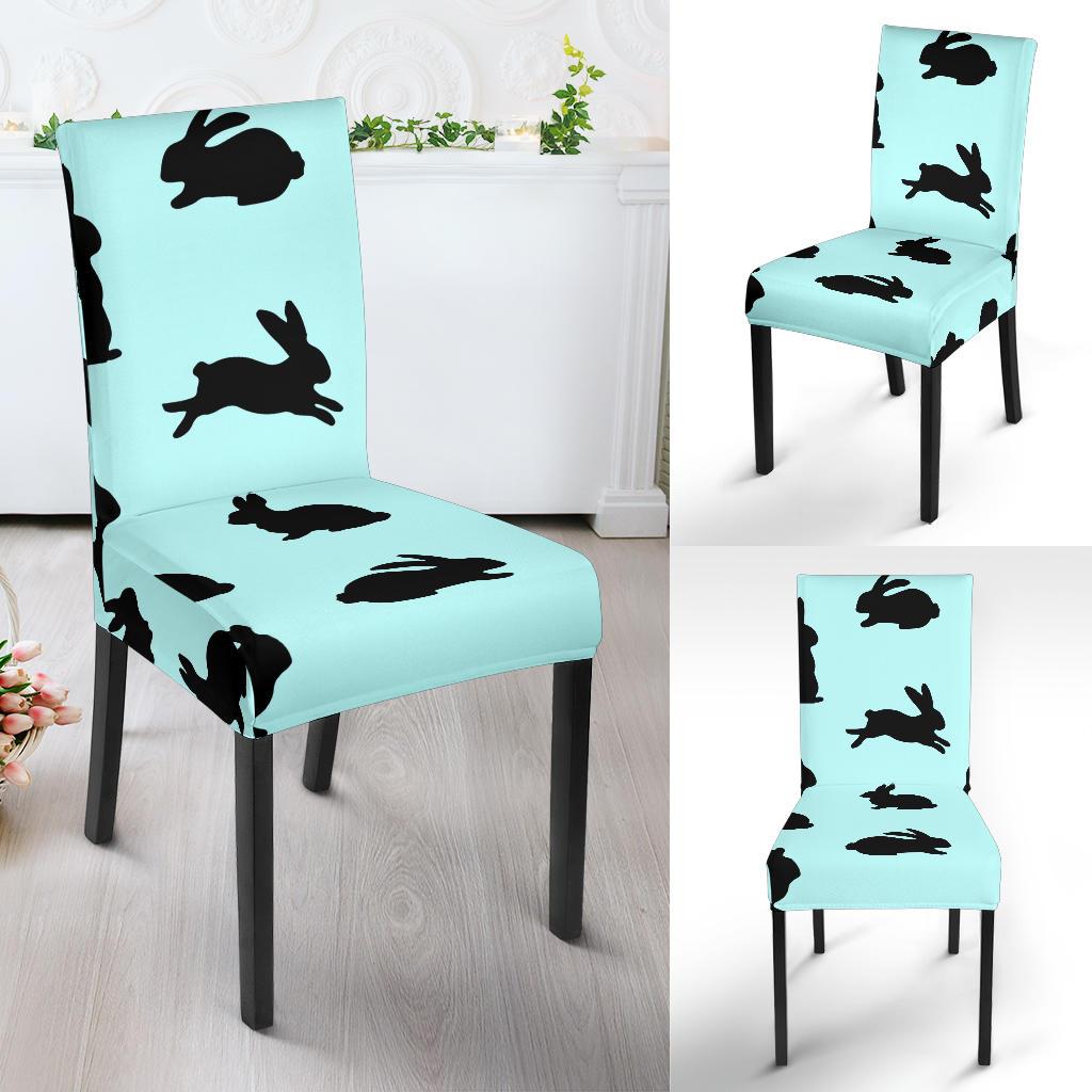 Rabbit Pattern Print Design RB010 Dining Chair Slipcover-JORJUNE.COM
