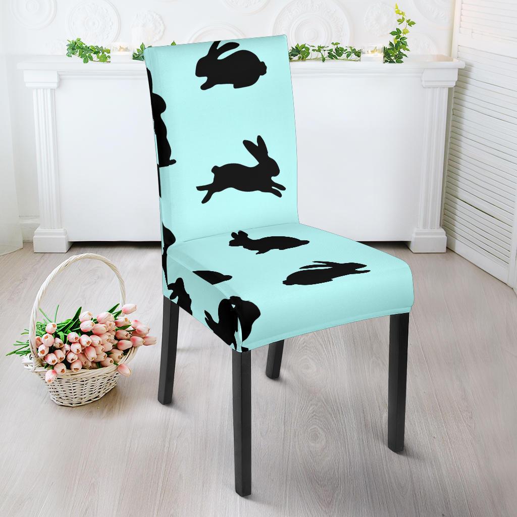 Rabbit Pattern Print Design RB010 Dining Chair Slipcover-JORJUNE.COM