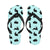 Rabbit Pattern Print Design RB010 Flip Flops-JorJune