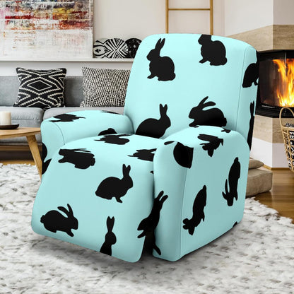 Rabbit Pattern Print Design RB010 Recliner Slipcover-JORJUNE.COM