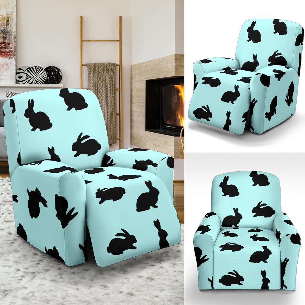 Rabbit Pattern Print Design RB010 Recliner Slipcover-JORJUNE.COM