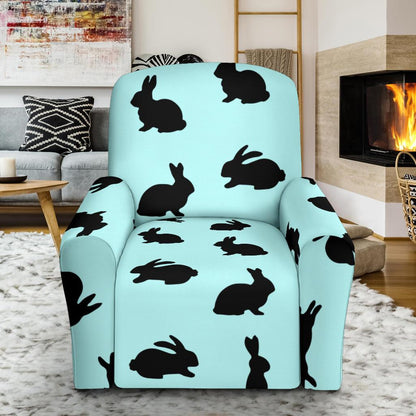 Rabbit Pattern Print Design RB010 Recliner Slipcover-JORJUNE.COM
