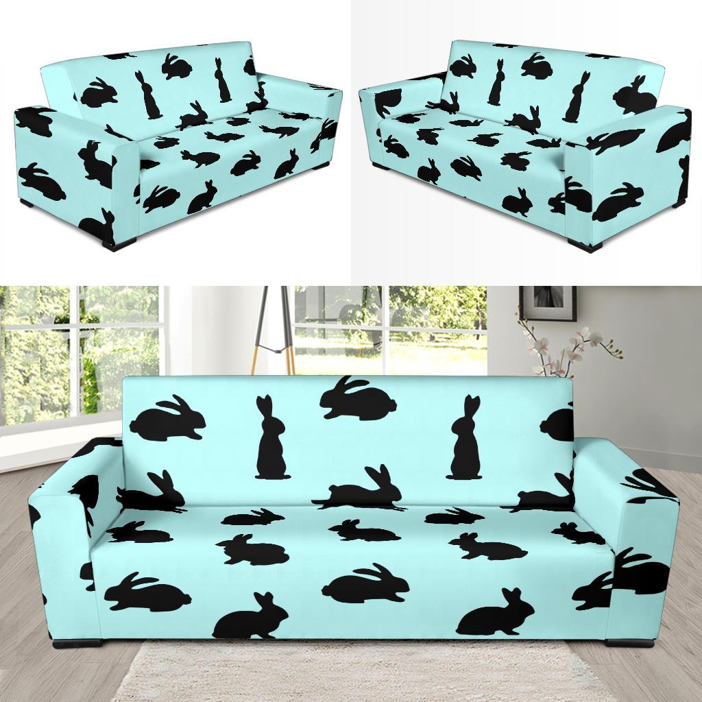 Rabbit Pattern Print Design RB010 Sofa Slipcover-JORJUNE.COM