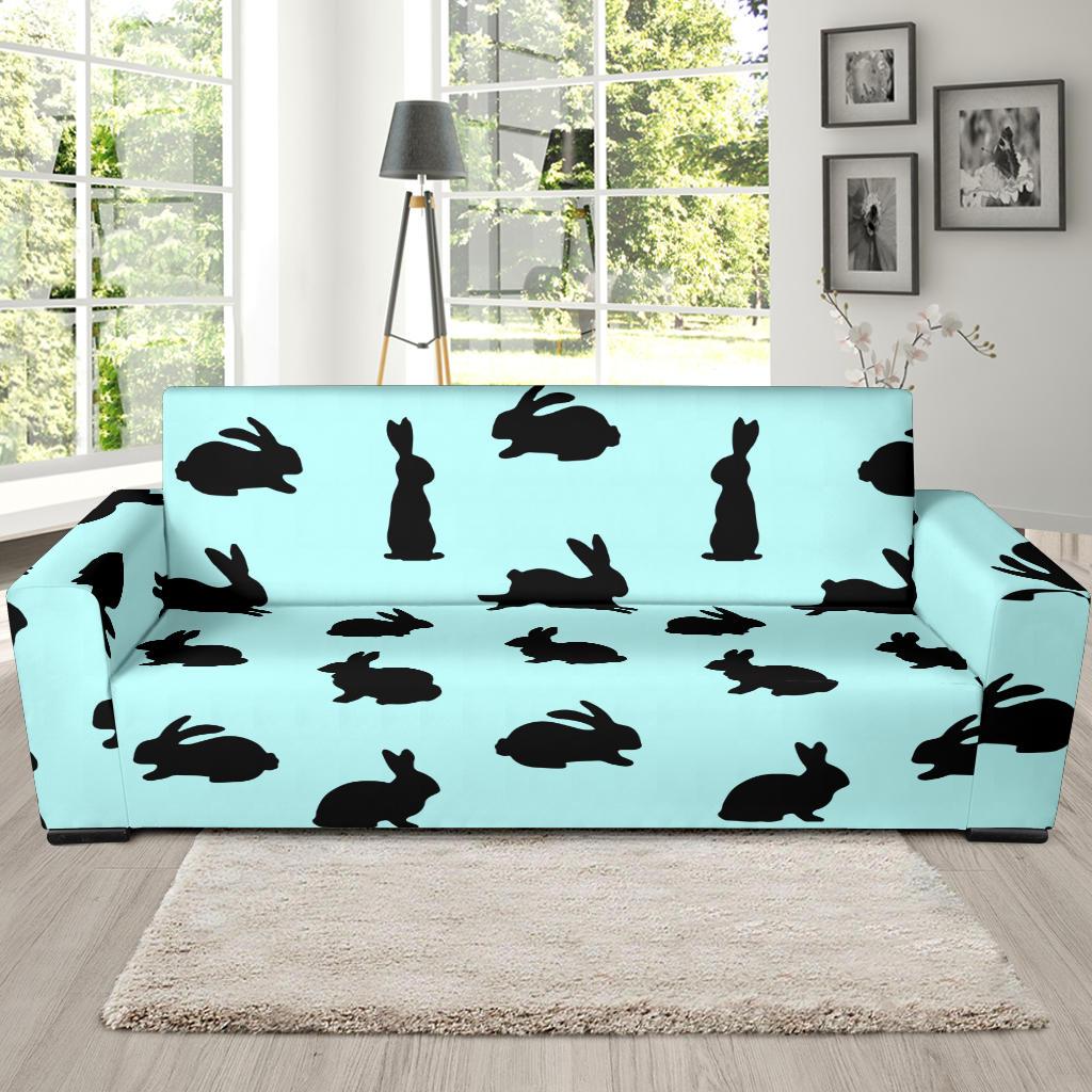 Rabbit Pattern Print Design RB010 Sofa Slipcover-JORJUNE.COM