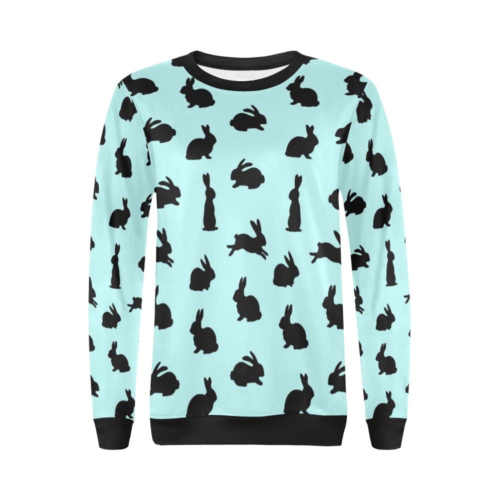 Rabbit Pattern Print Design RB010 Women Long Sleeve Sweatshirt-JorJune