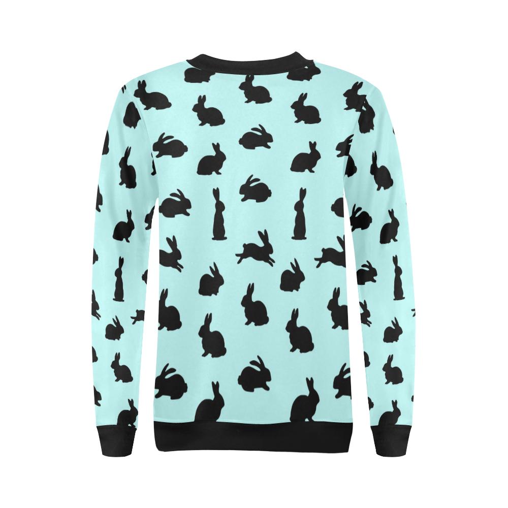 Rabbit Pattern Print Design RB010 Women Long Sleeve Sweatshirt-JorJune