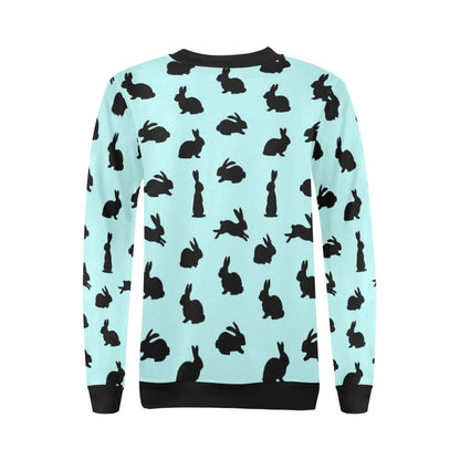 Rabbit Pattern Print Design RB010 Women Long Sleeve Sweatshirt-JorJune