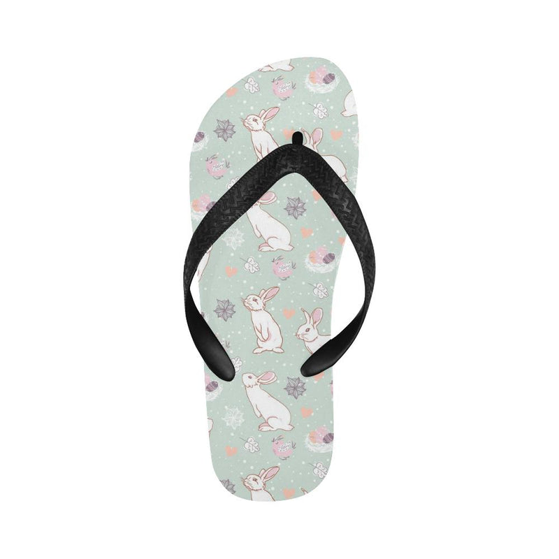 Rabbit Pattern Print Design RB011 Flip Flops-JorJune