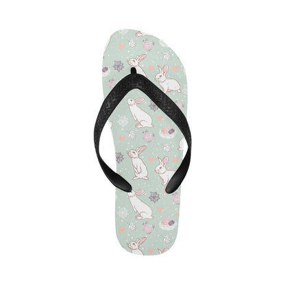Rabbit Pattern Print Design RB011 Flip Flops-JorJune