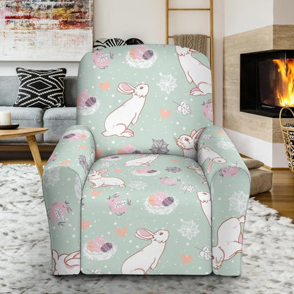 Rabbit Pattern Print Design RB011 Recliner Slipcover-JORJUNE.COM