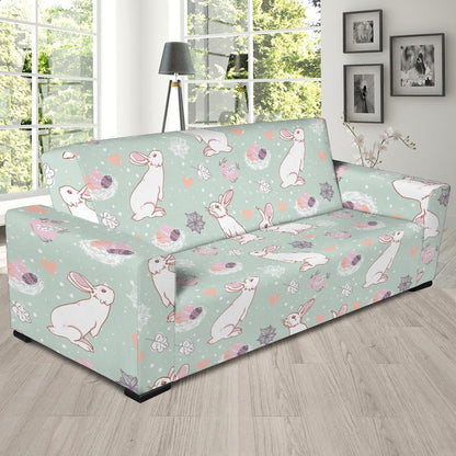 Rabbit Pattern Print Design RB011 Sofa Slipcover-JORJUNE.COM