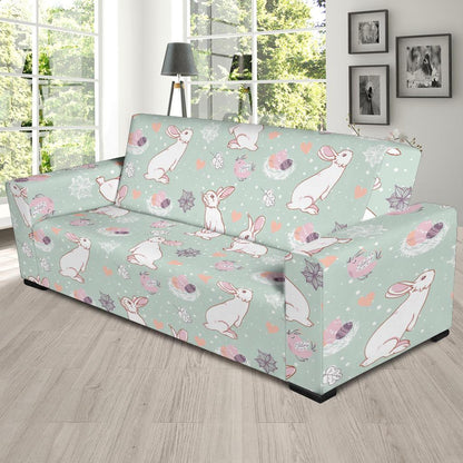 Rabbit Pattern Print Design RB011 Sofa Slipcover-JORJUNE.COM