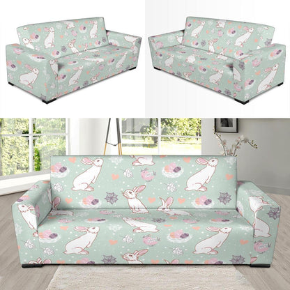 Rabbit Pattern Print Design RB011 Sofa Slipcover-JORJUNE.COM