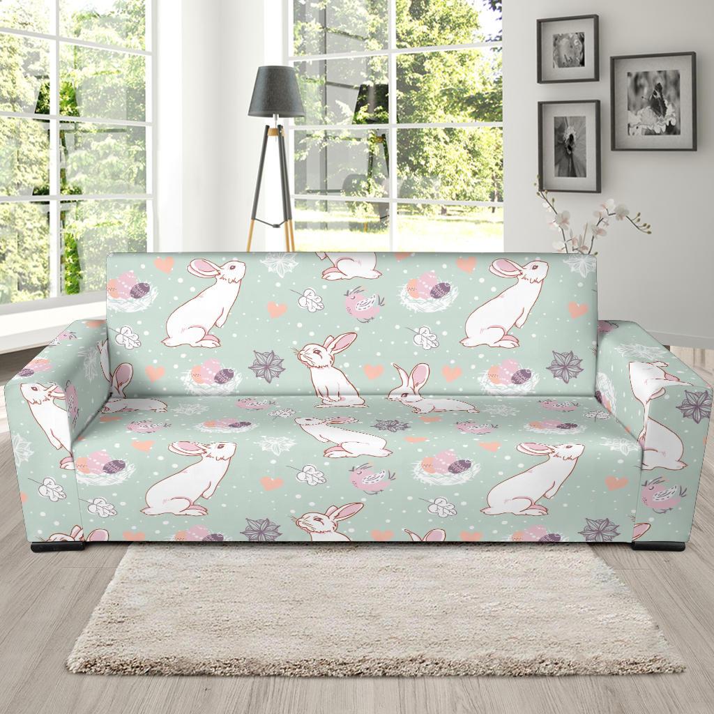 Rabbit Pattern Print Design RB011 Sofa Slipcover-JORJUNE.COM